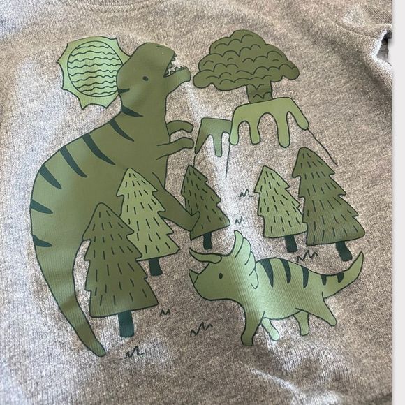 Carter's | 3/$15 Baby Boy Dinosaur Long Sleeve Shirt - Picture 2 of 4
